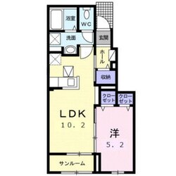 陸前落合駅 徒歩68分 1階の物件間取画像